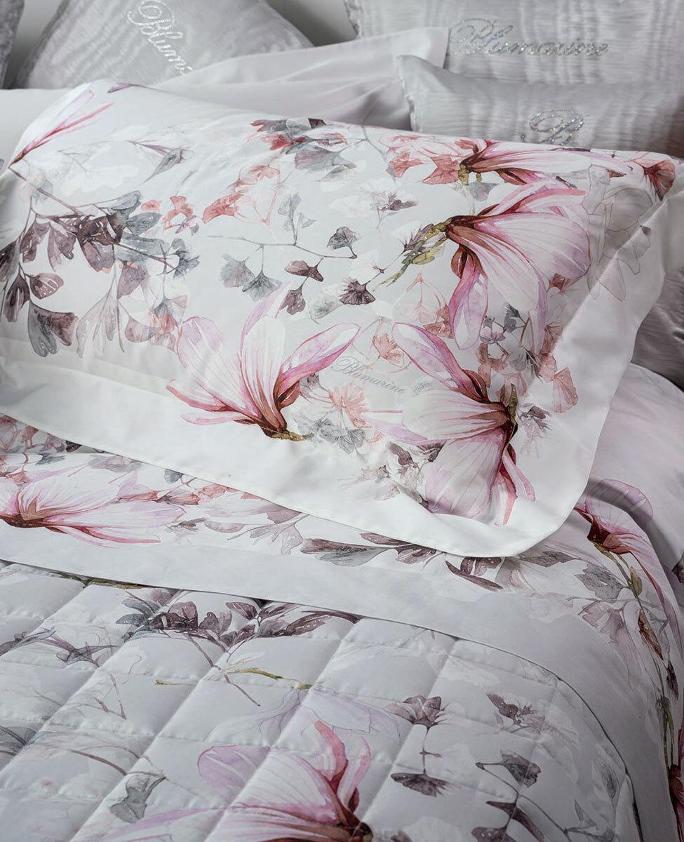 Trapuntino matrimoniale Magnolia cipria - Blumarine