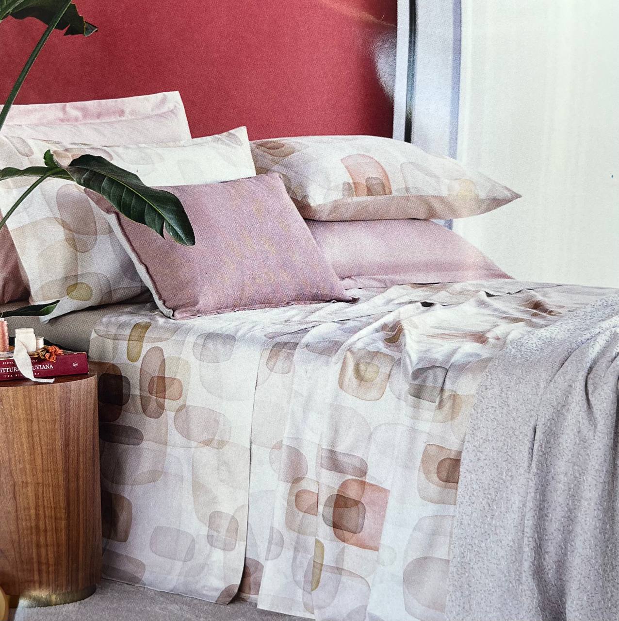 Completo lenzuolo copriletto matrimoniale Aqua - Reevèr