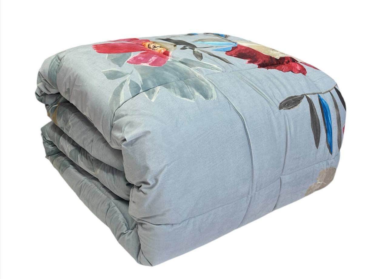 Trapunta invernale matrimoniale in velluto Isabel - Riviera