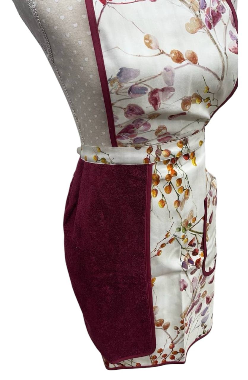 Grembiule da cucina con asciughino in spugna Cassandra - Bottaro