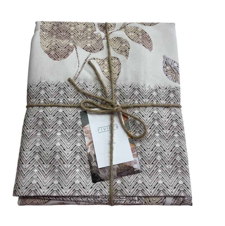 Tovaglia da tavola antimacchia Amaranta Bianco antico - Riviera