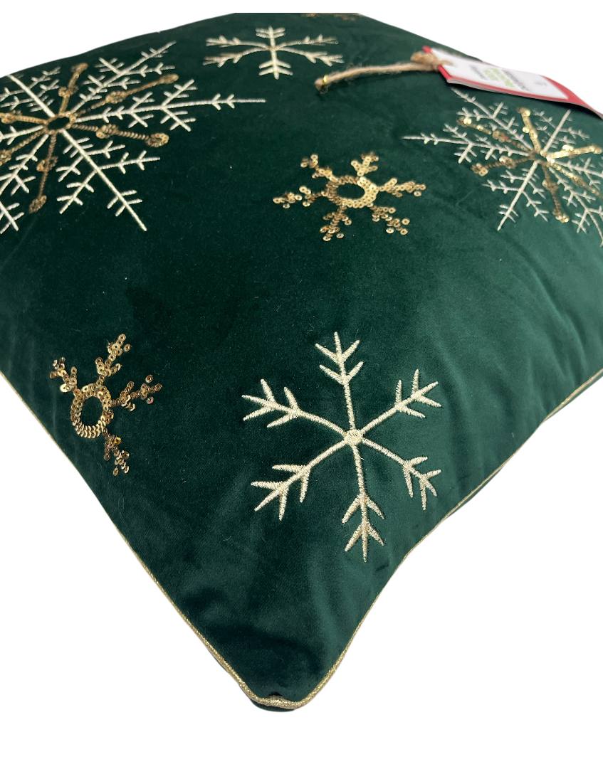 Cuscino Arredo Natale in velluto Snow