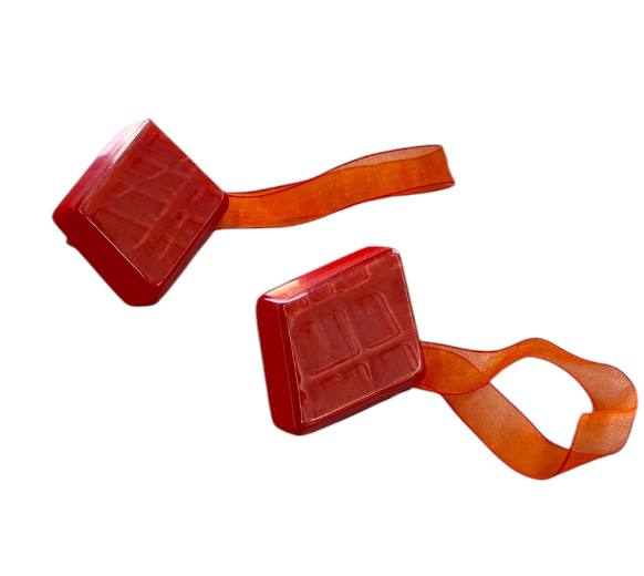 Coppia calamite per tende in madreperla rombi