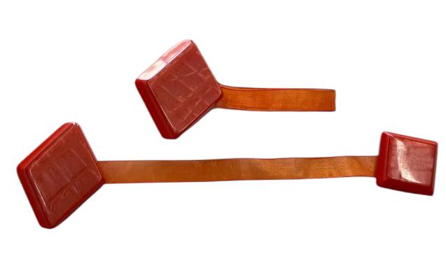 Coppia calamite per tende in madreperla rombi