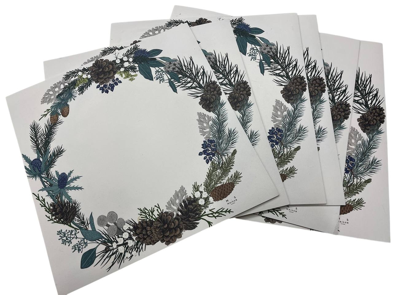 4 sottopiatti in vinile green - Maison Sucrèe