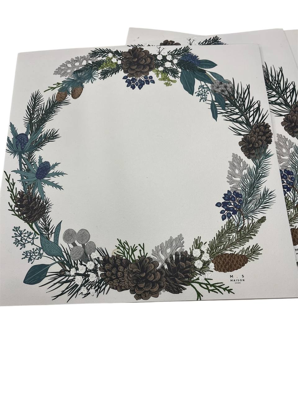 4 sottopiatti in vinile green - Maison Sucrèe