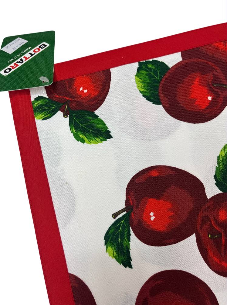 Tovaglia da tavola 120x120cm in cotone Mela Rossa - Bottaro