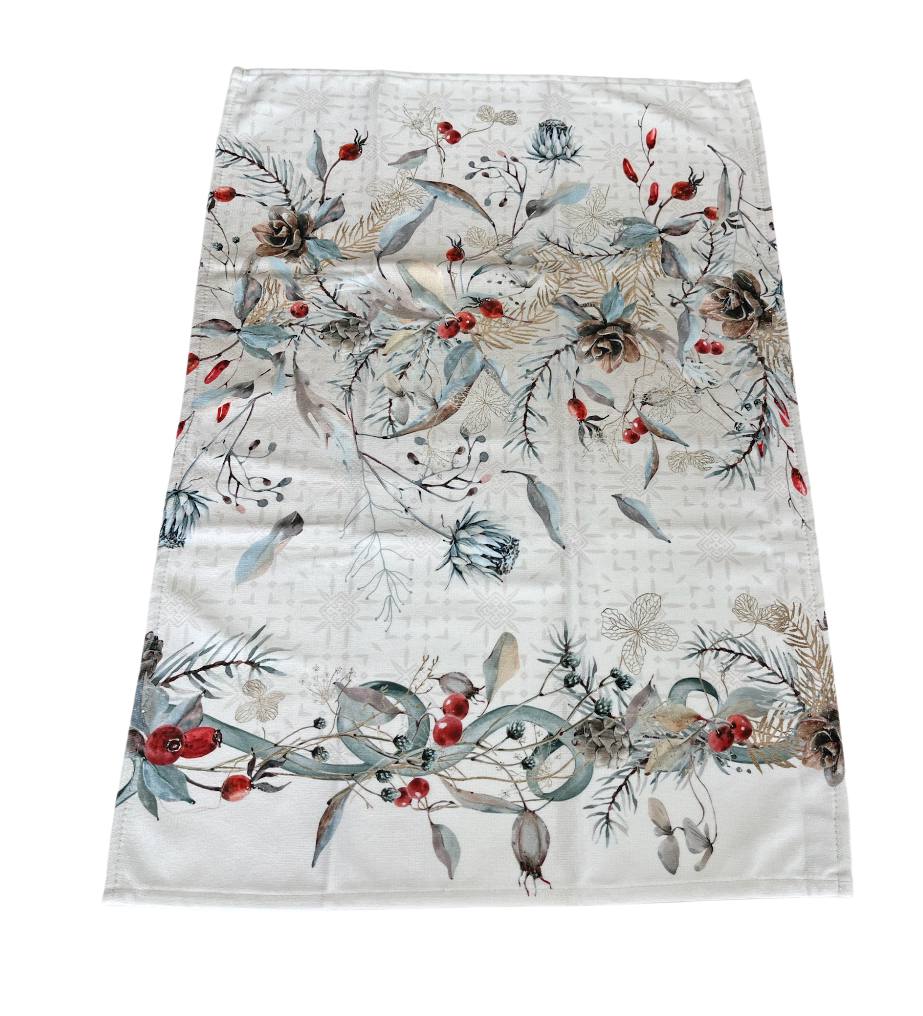 Strofinaccio microcotton Bacche rosse