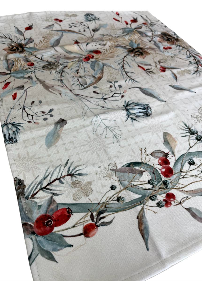 Strofinaccio microcotton Bacche rosse