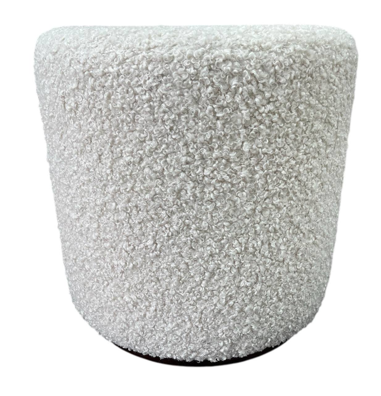 Pouf rotondo Club naturale