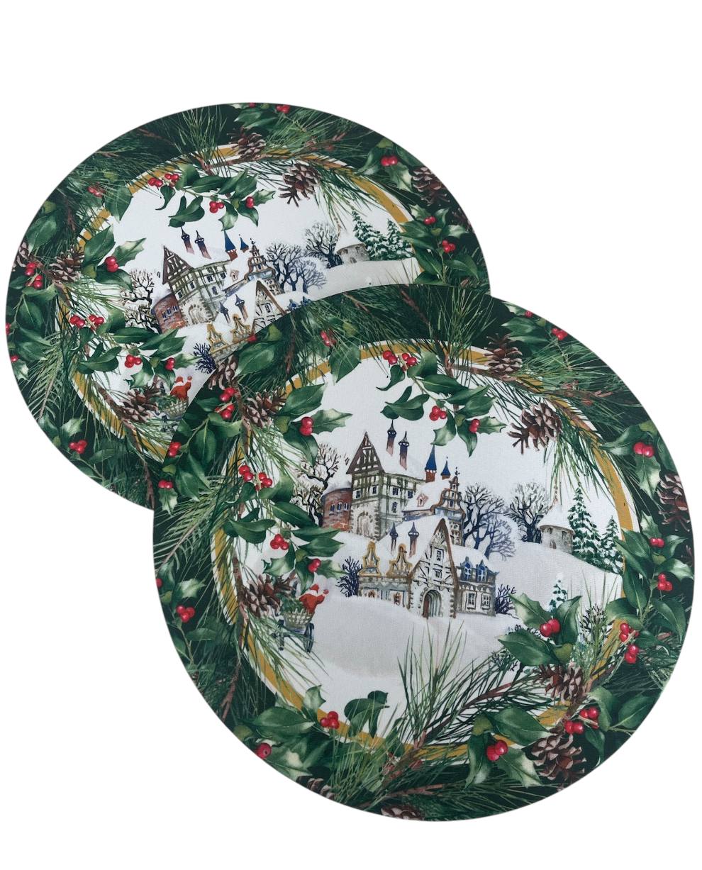 Set 2 Sottopiatti Christmas Village