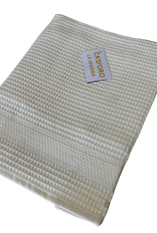 Coppia asciugamani (viso + ospite) Nido D'ape