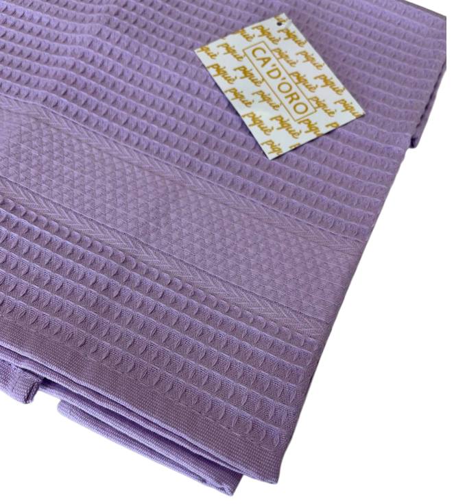 Coppia asciugamani (viso + ospite) Nido D'ape