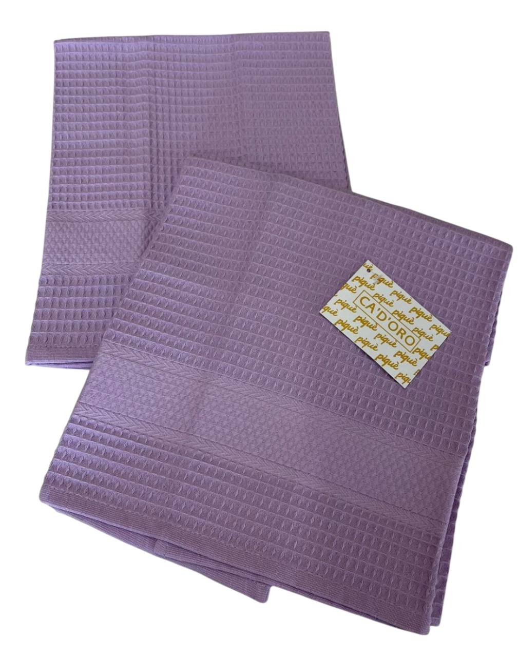 Coppia asciugamani (viso + ospite) Nido D'ape