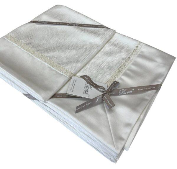 Tovaglia 180x270cm Elegance Latte - David Home