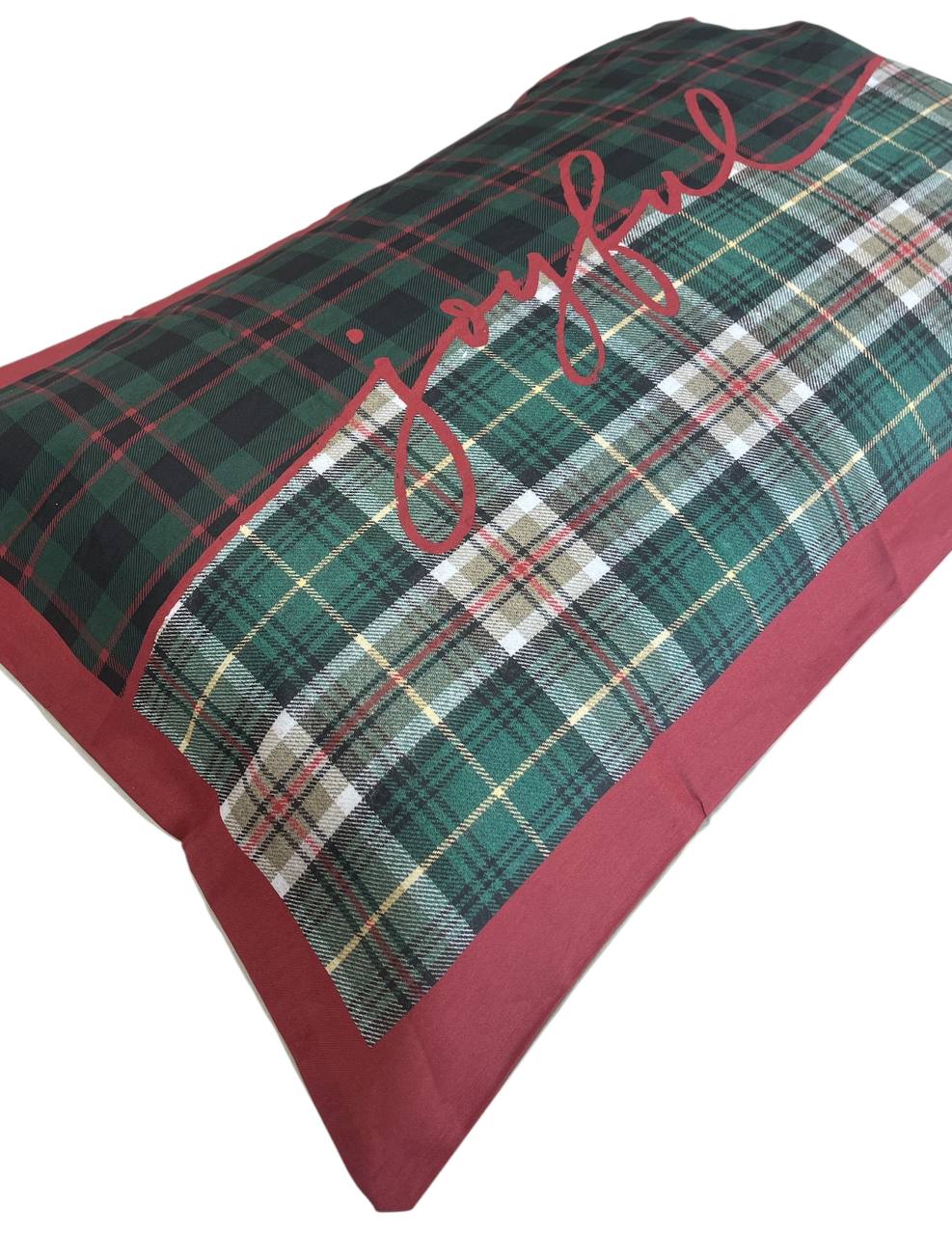 Coppia (2) federe cotone Natale 50x80cm - Riviera