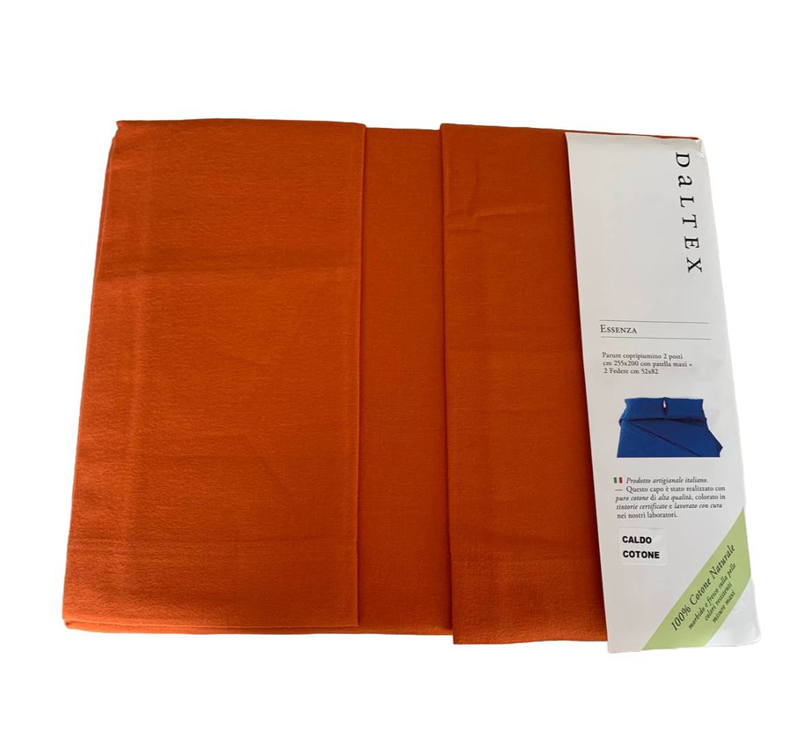 Parure copripiumino matrimoniale Essenza caldo cotone - Daltex