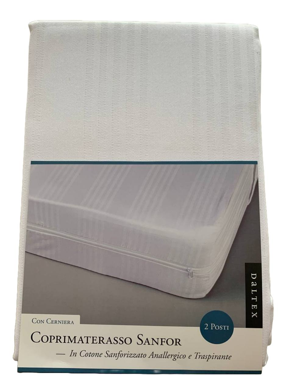 Coprimaterasso in cotone con cerniera - Daltex