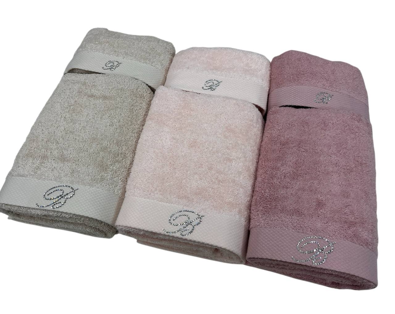 Set spugna 3 coppie Benessere con logo in strass