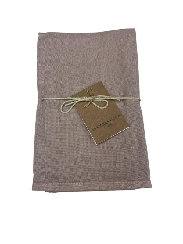 Runner 50x150cm in cotone Cipria