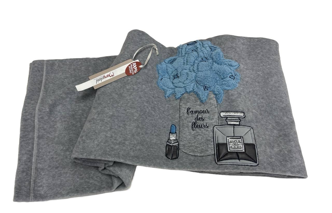 Coperta plaid in pile 160x180cm Profumo - Maryplaid