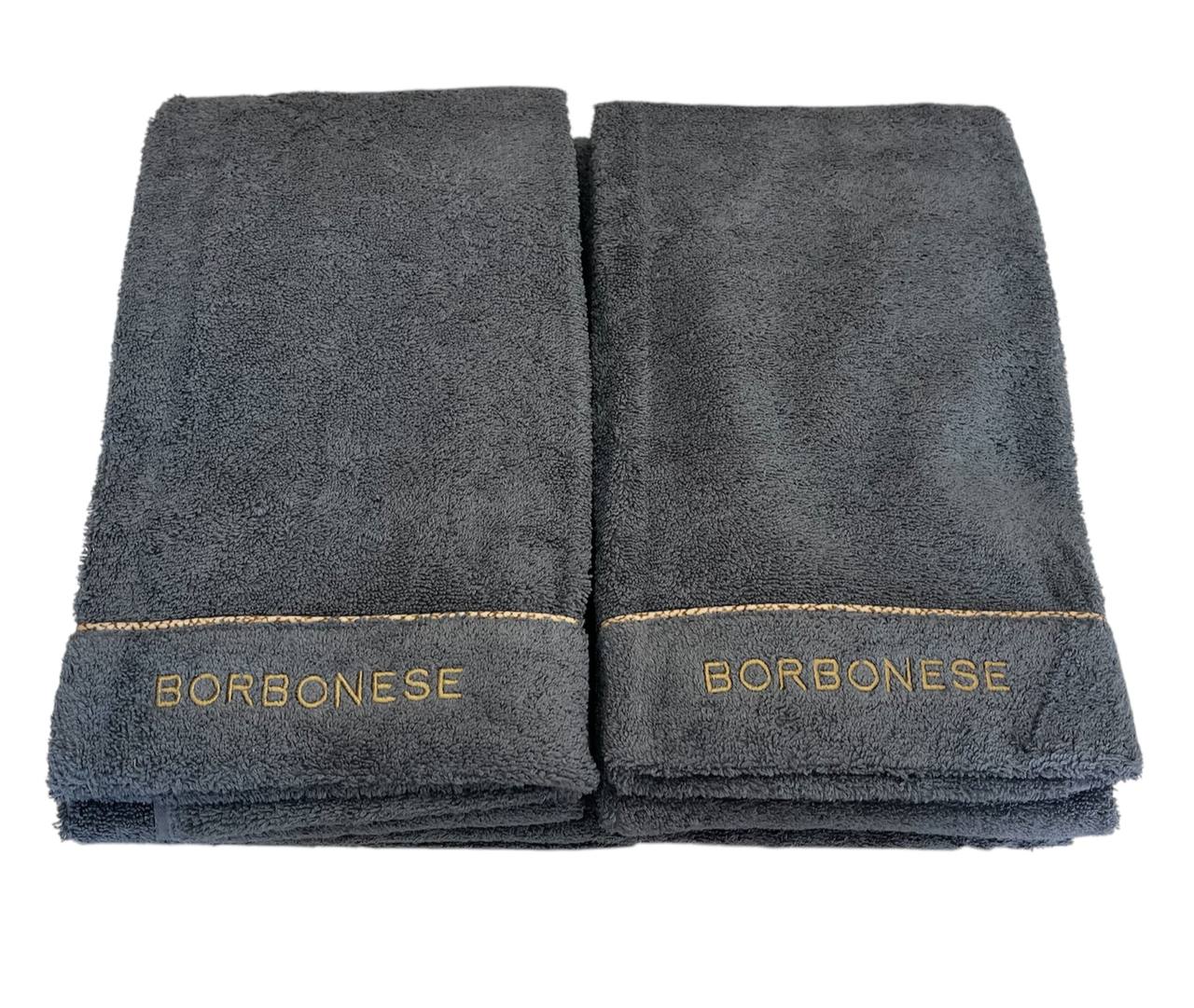 Set 5 pezzi (2 coppie asciugamani + 1 telo doccia) Fine Op - Borbonese