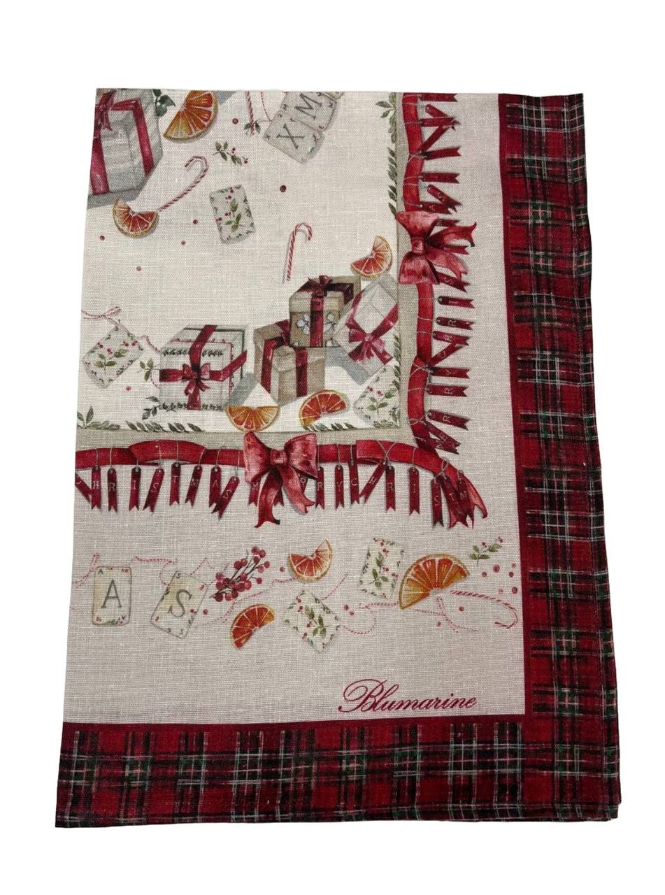 Strofinaccio 50x70cm Natale Festa rosso