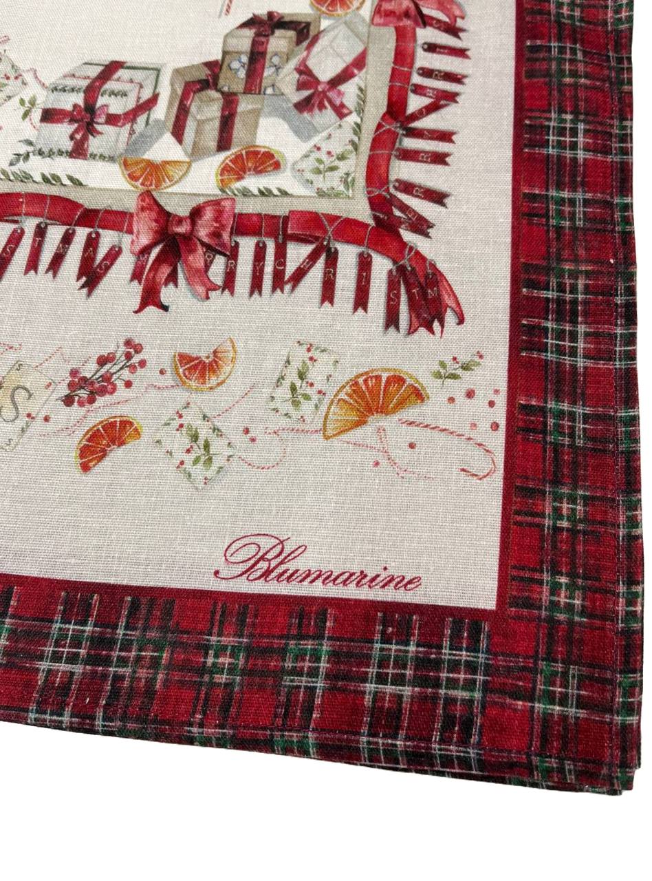 Strofinaccio 50x70cm Natale Festa rosso