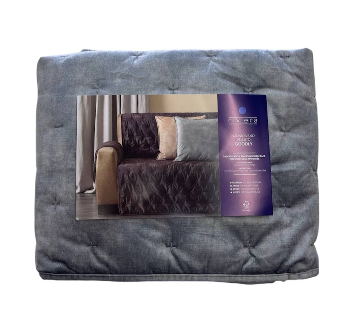 Salvadivano 4 posti velluto Goodly - Riviera