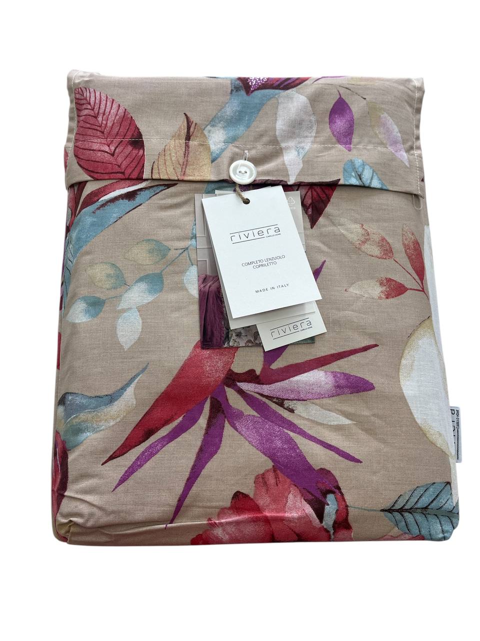 Completo lenzuolo copriletto 1 piazza e mezza Hibis - Riviera