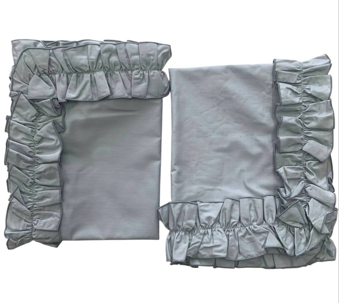 Coppia federe Paint Nives con rouches - Riviera