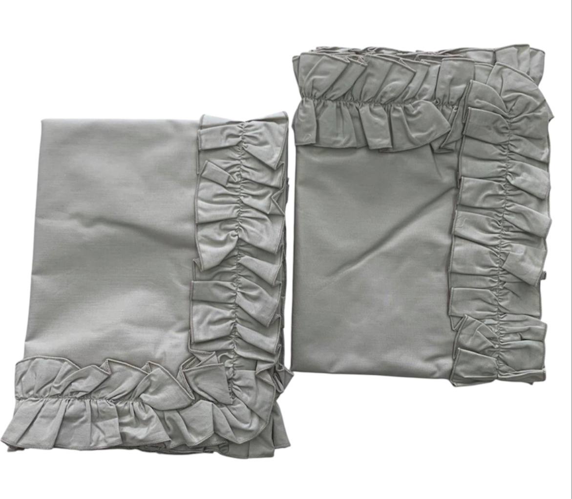 Coppia federe Paint Nives con rouches - Riviera