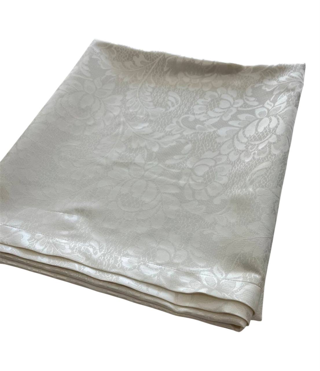 Tovaglia Jacquard antimacchia 180x320cm bianco