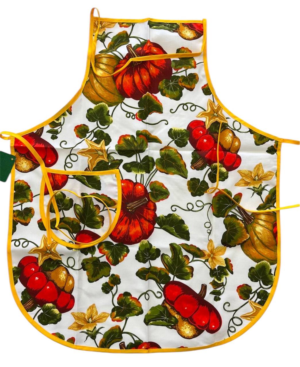 Grembiule con Pettorina Kurbis Zucca Gialla - Bottaro