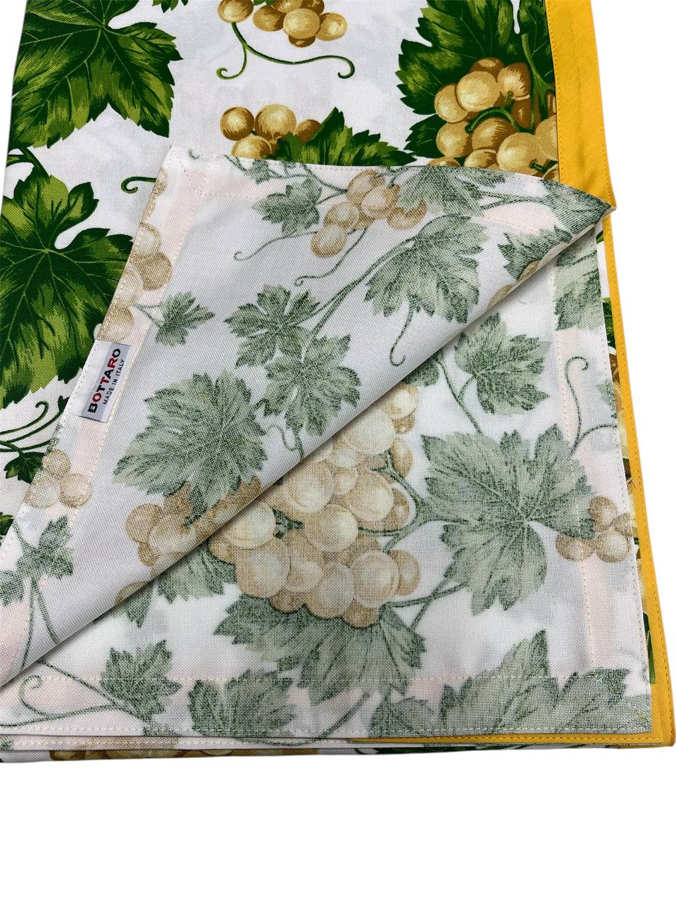 Tovaglia in cotone Vite Gialla - Bottaro