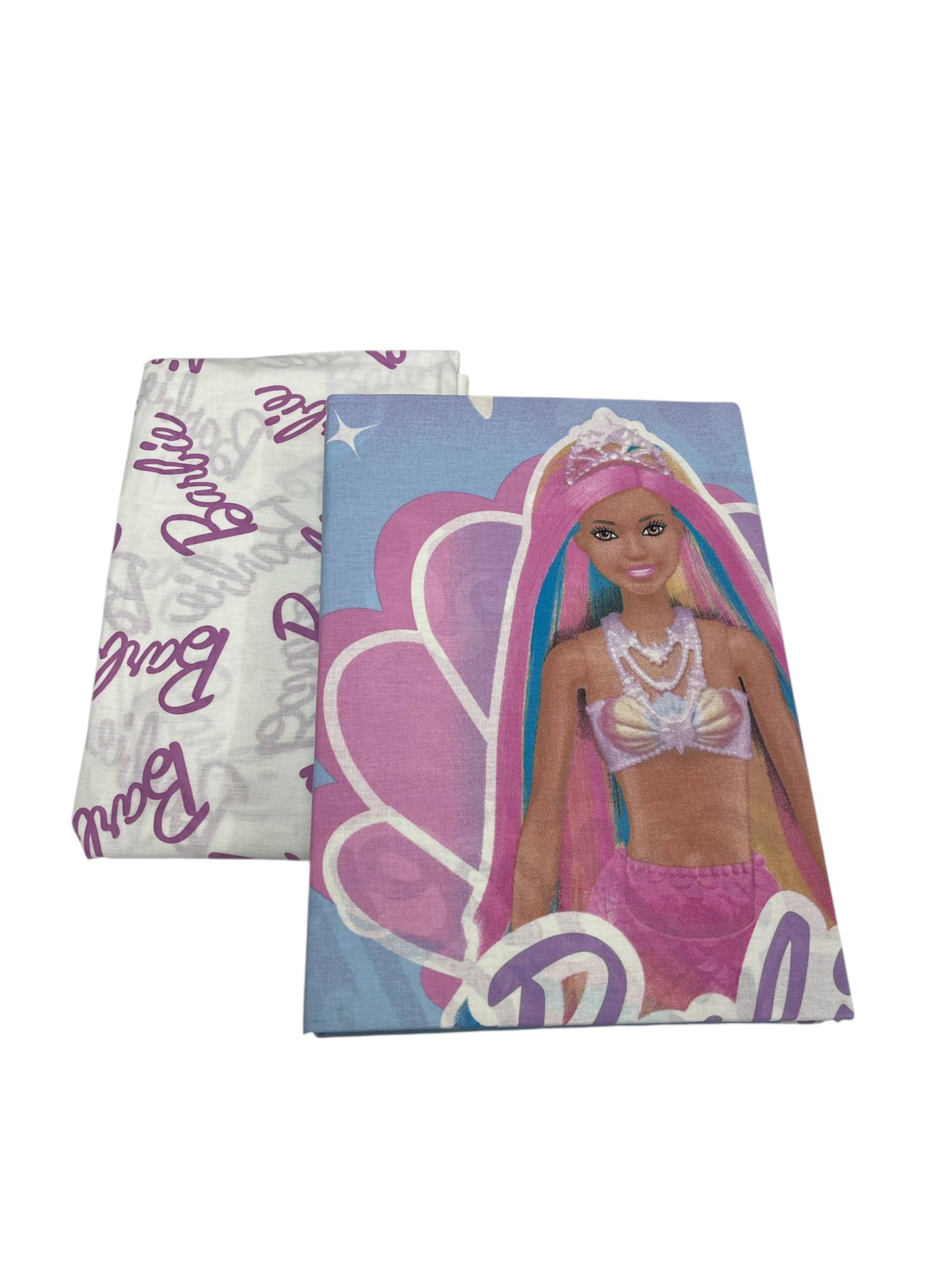 Completo lenzuola 1 piazza Mattel Barbie