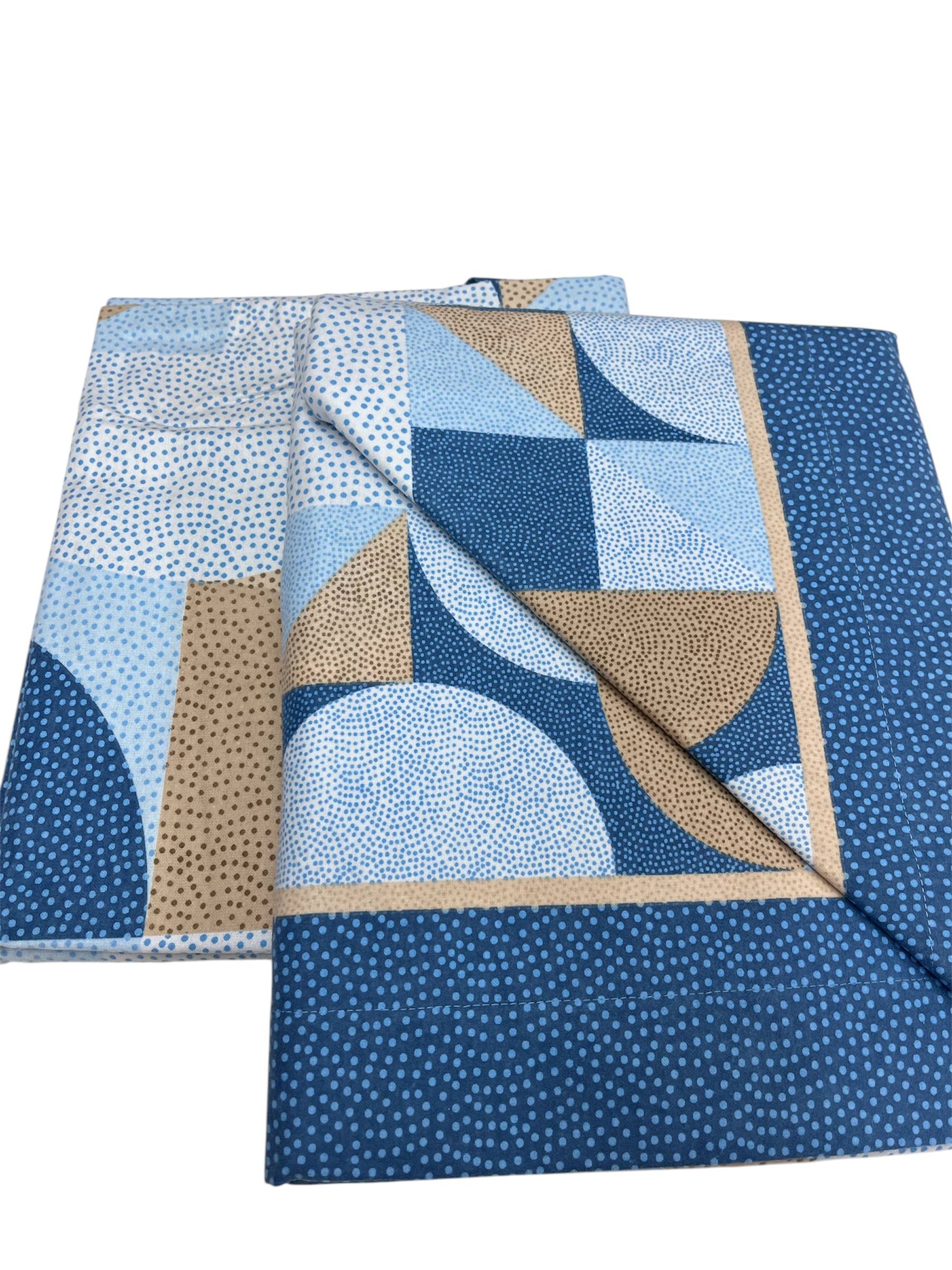 Completo lenzuola 1 piazza in Flanella Aura - Biancaluna