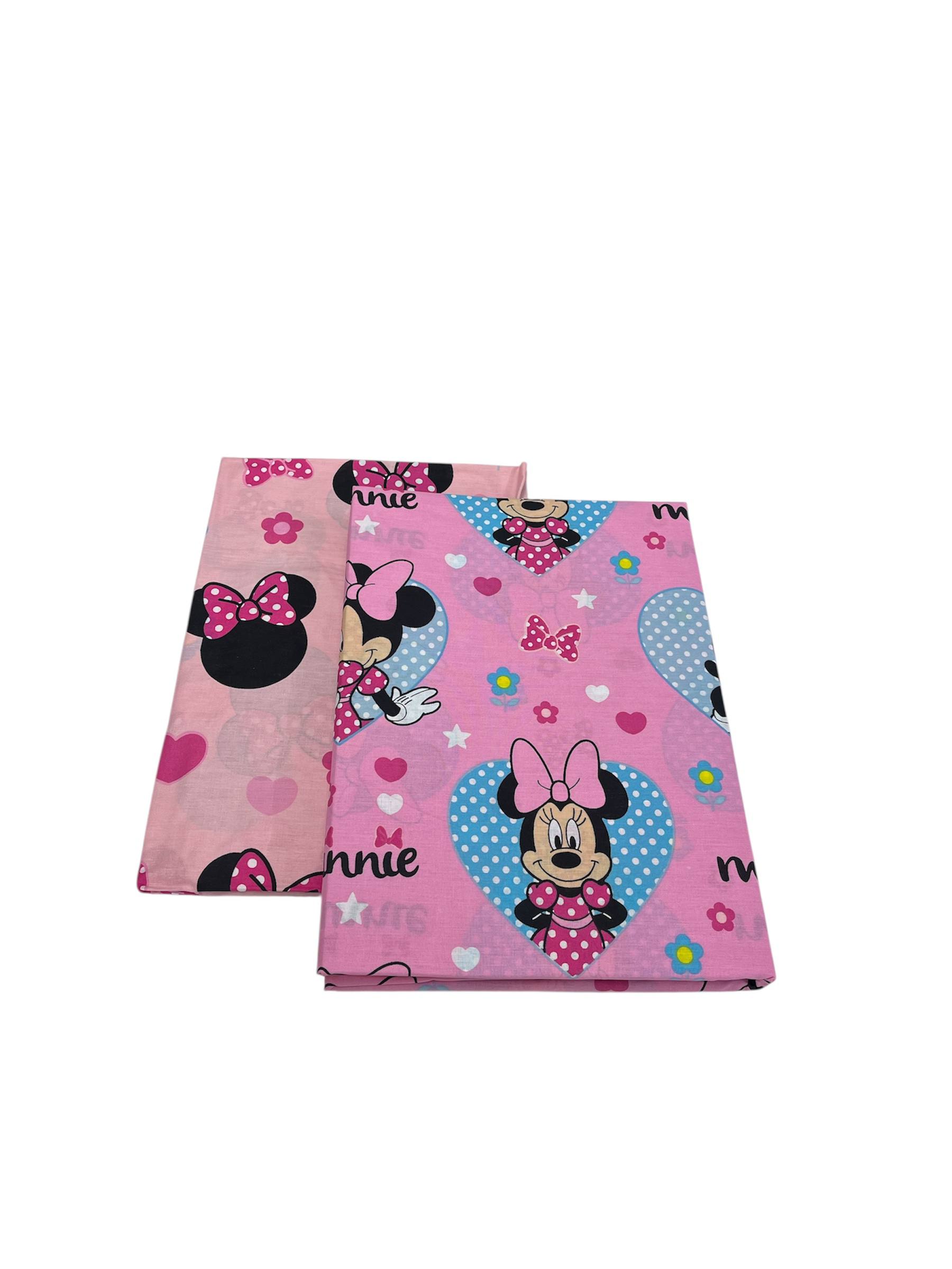 Completo lenzuola Disney 1 piazza Minnie (Mickey Mouse)