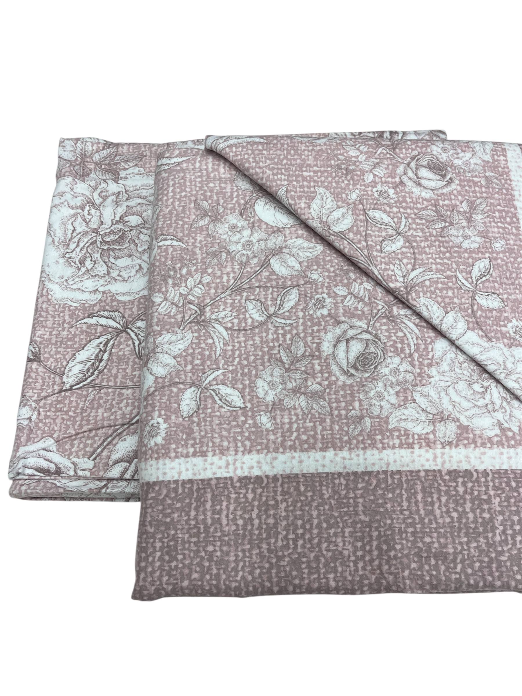 Completo lenzuola Matrimoniale in Flanella Artemis - Biancaluna