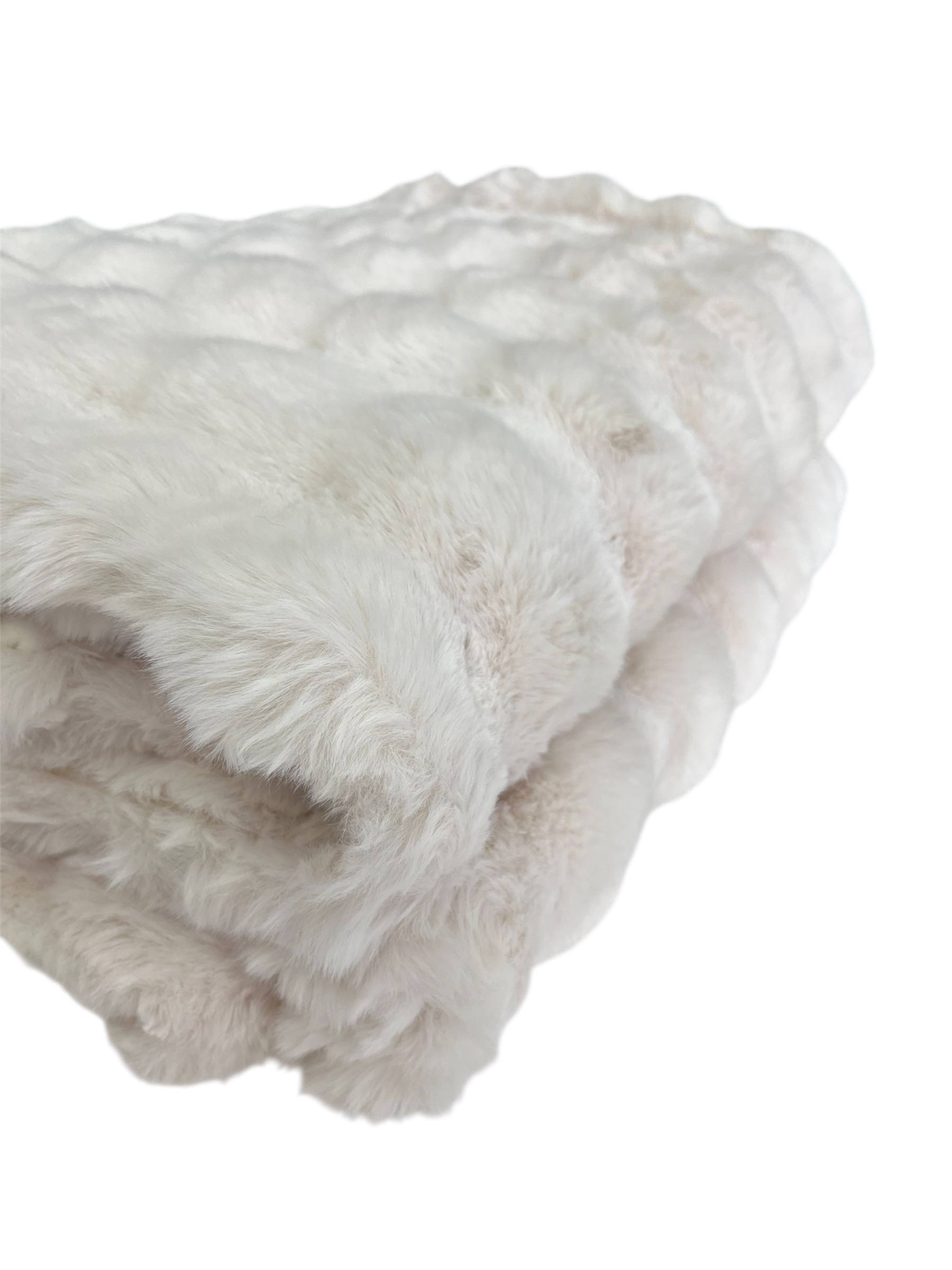 Coperta plaid 250x210cm pellicciotto Milk - Maryplaid