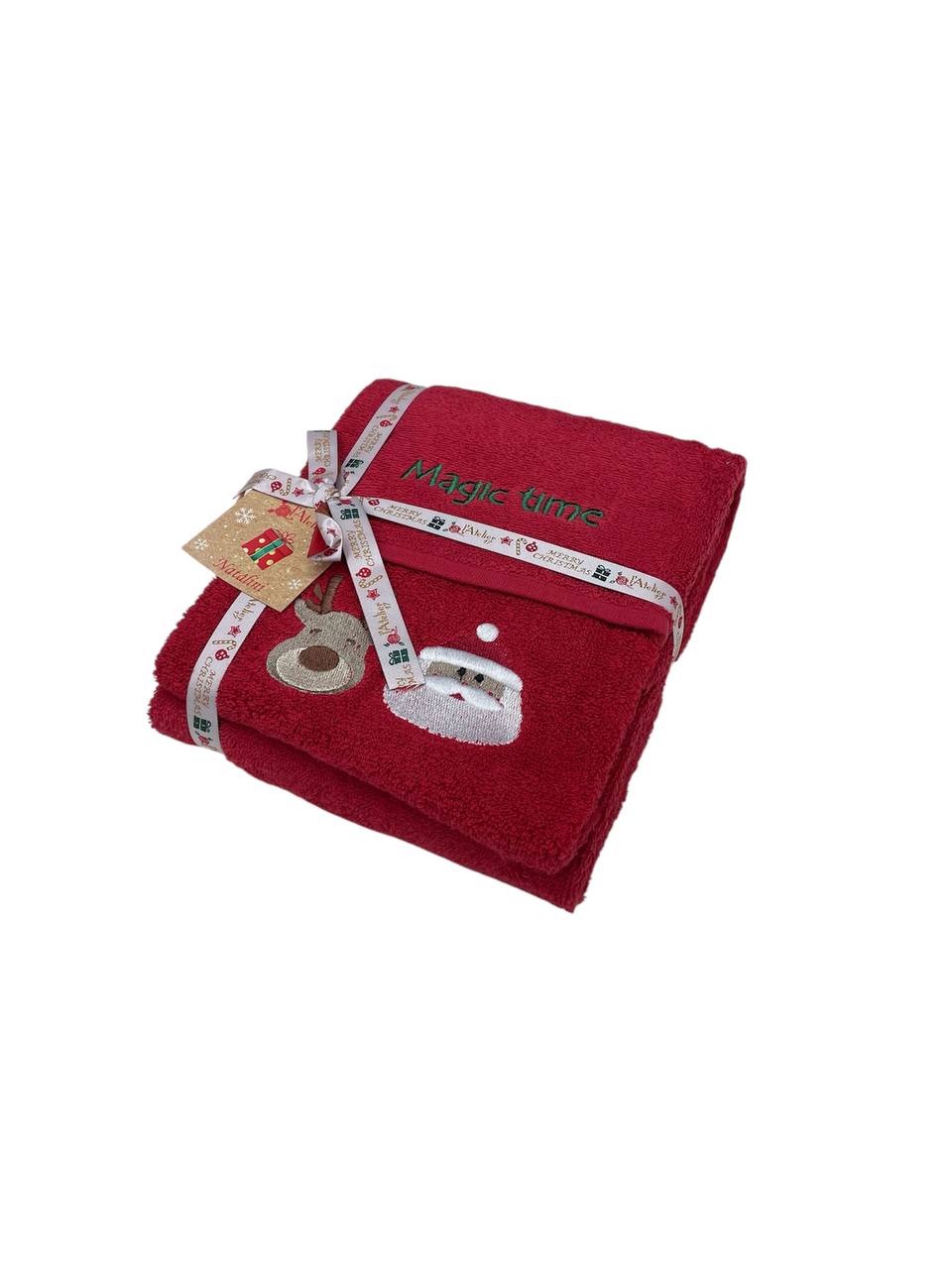 Coppia asciugamani (1+1) Natale Magic Time - L'ATELIER17