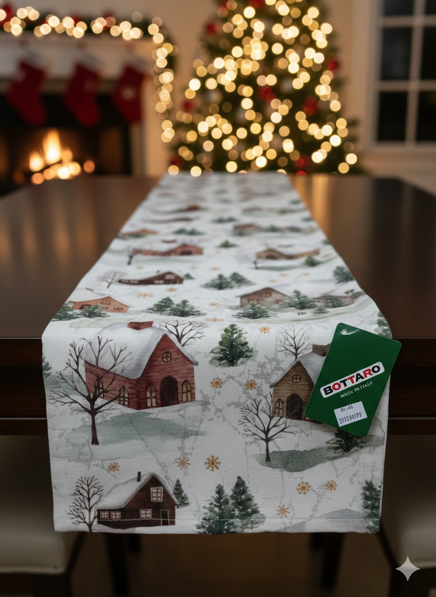 Centrotavola Natale in gobelin Montana - Bottaro
