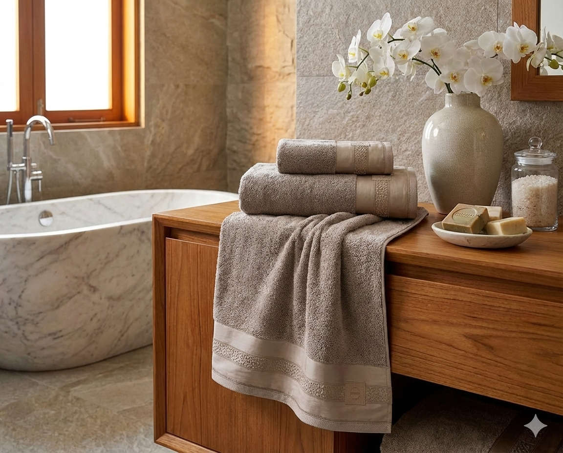 Set asciugamani 3 pezzi spugna Heritage - Borbonese