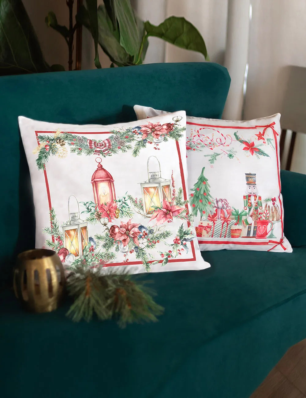 Cuscino arredo 45x45cm Natale - Tessitura Randi