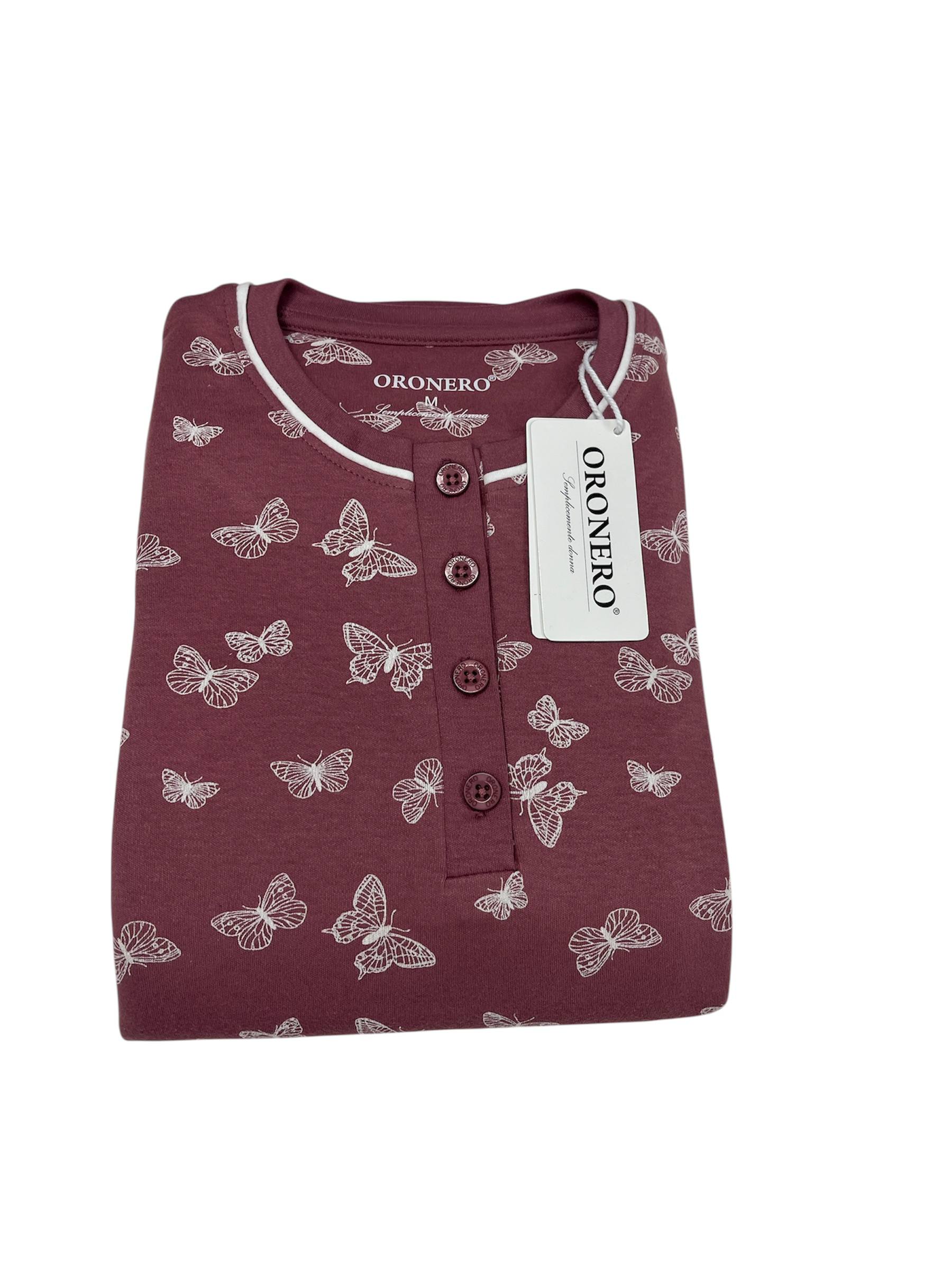 Pigiama donna caldo cotone OD479 - ORONERO