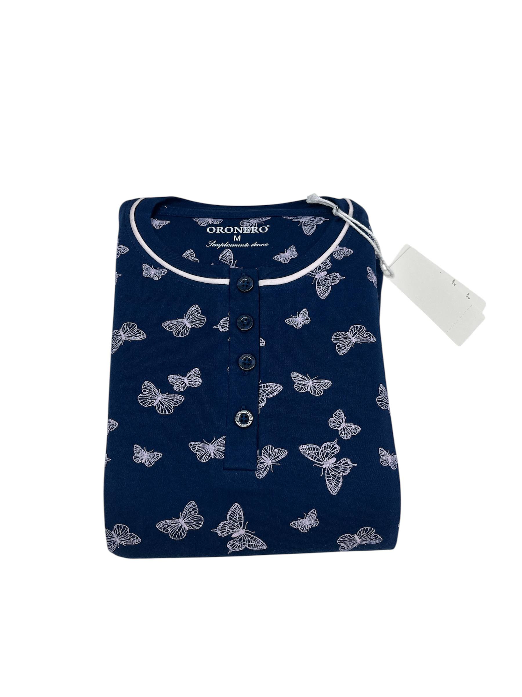 Pigiama donna caldo cotone OD479 - ORONERO