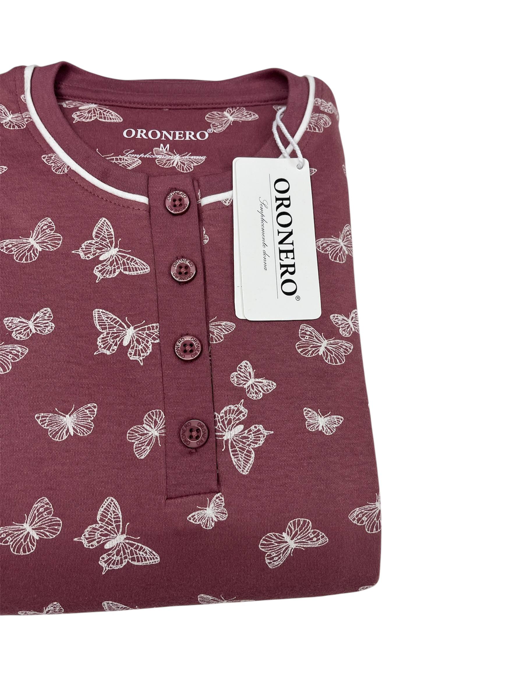 Pigiama donna caldo cotone OD479 - ORONERO