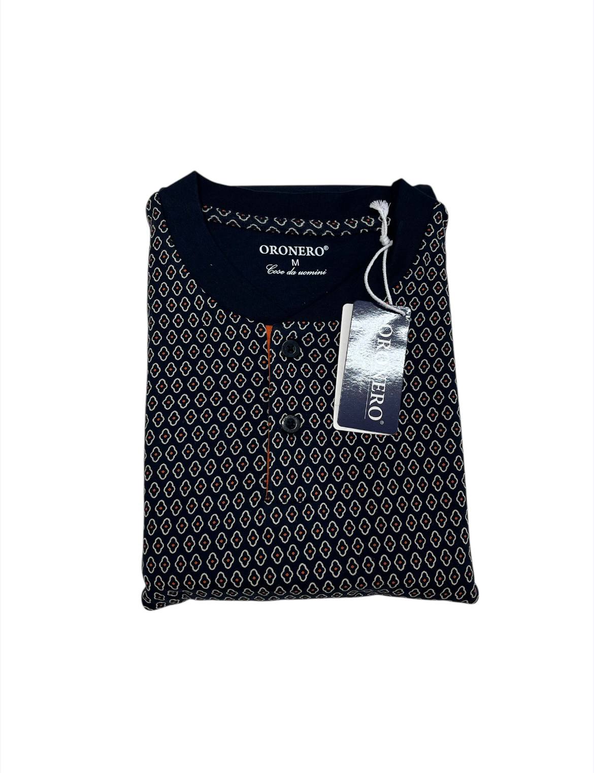 Pigiama uomo caldo cotone OU494 - ORONERO