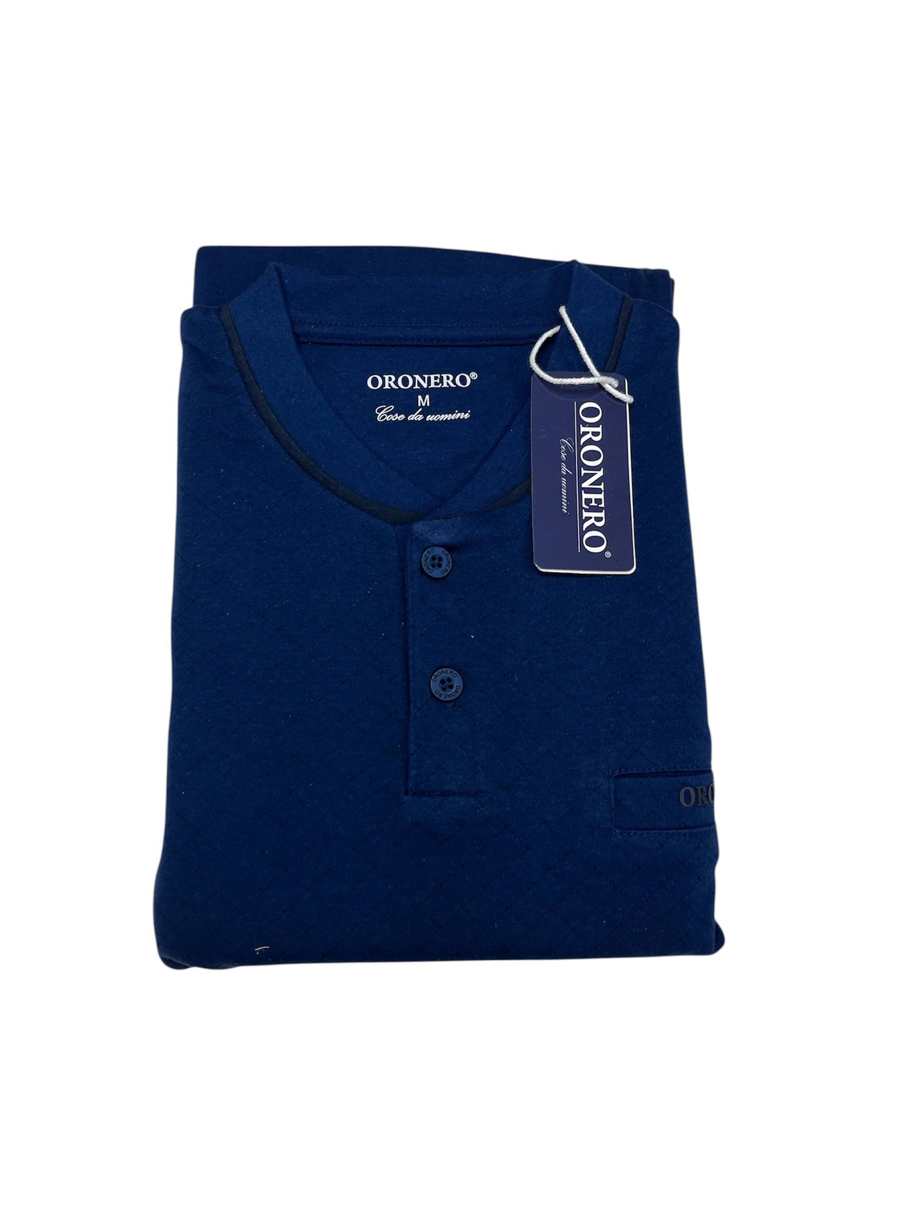 Pigiama uomo caldo cotone OU497 - ORONERO