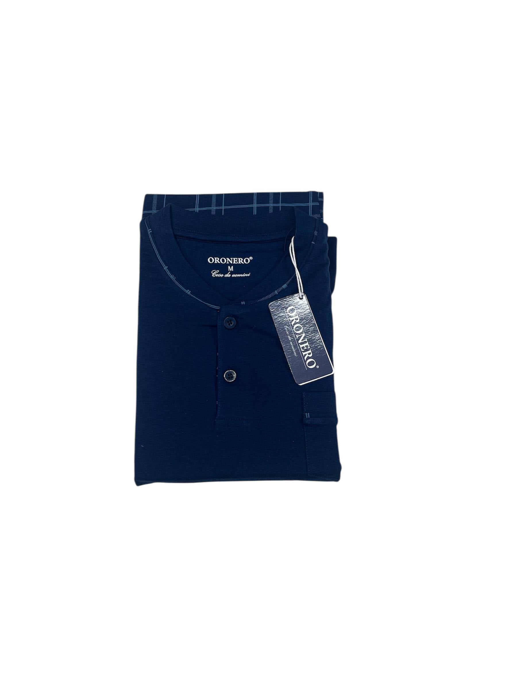 Pigiama uomo cotone OU616 - ORONERO